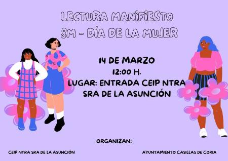 Imagen 14 de Marzo - Lectura de manifiesto por el Día de la Mujer