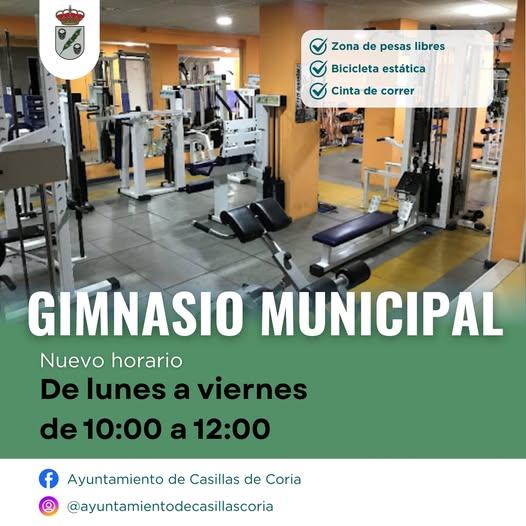Imagen Horario del gimnasio municipal