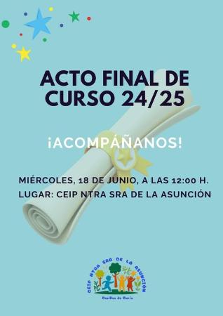 Imagen 18 de Junio - Acto final de curso 2024/2025 del CEIP Nuestra Señora de la Asunción