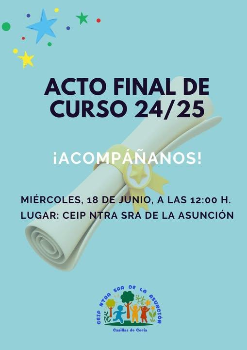 Imagen 18 de Junio - Acto final de curso 2024/2025 del CEIP Nuestra Señora de la Asunción