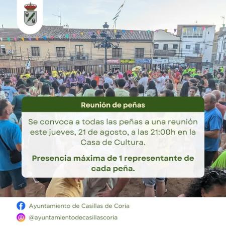 Imagen 21 de Agosto - Reunión de peñas en la Casa de Cultura