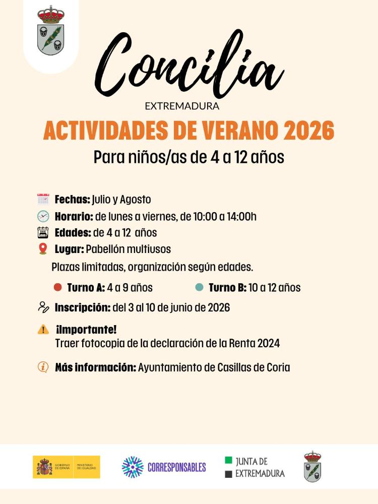 Imagen Inscripción actividades de verano 2026