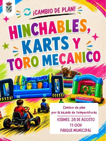 Imagen 28 de Agosto - Hinchables, karts y toro mecánico