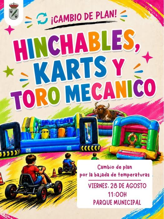 Imagen 28 de Agosto - Hinchables, karts y toro mecánico