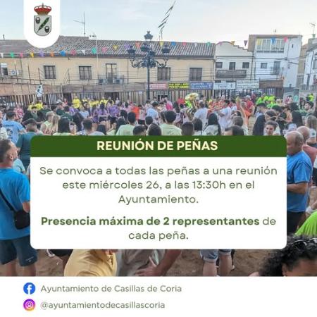 Imagen 26 de Agosto - Reunión de peñas en el Ayuntamiento