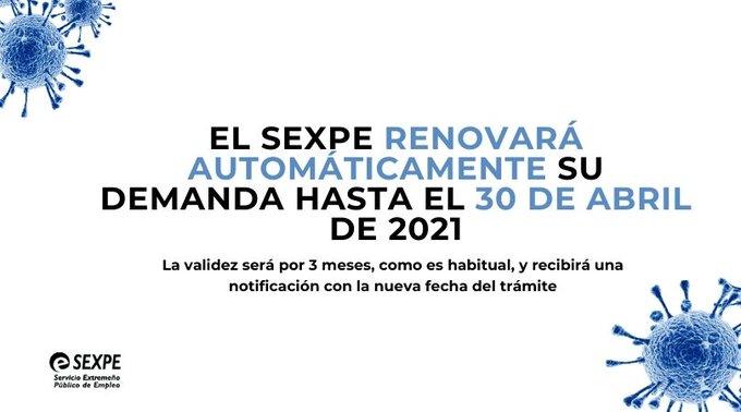 Imagen Renovación automática de demandas de empleo